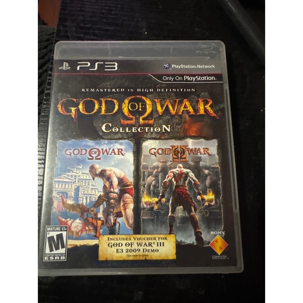Sony God of‎ War Collection PS3 Video Game Excellent Remastered HD Classics